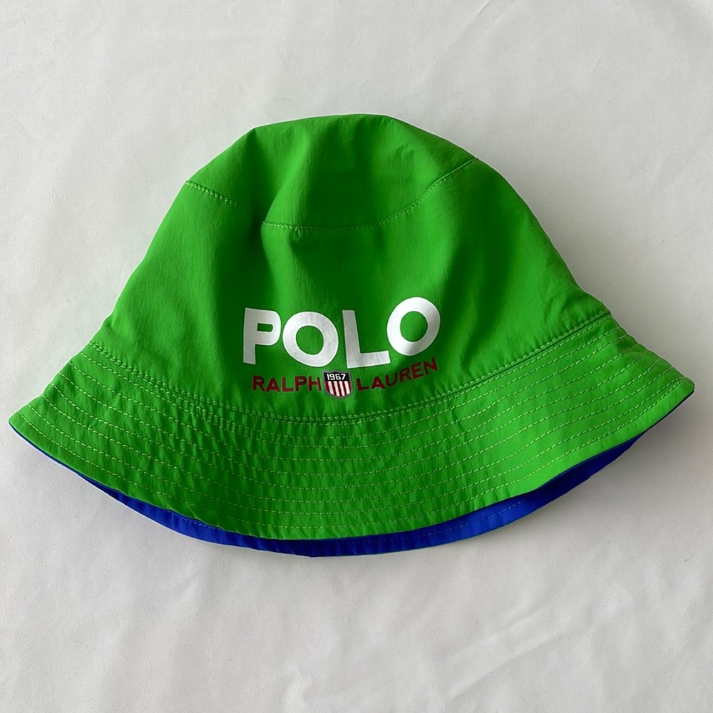 Polo by Ralph Lauren Green and Blue Bucket Hat